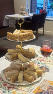 Cake stand at Annie Bistro afternoon tea