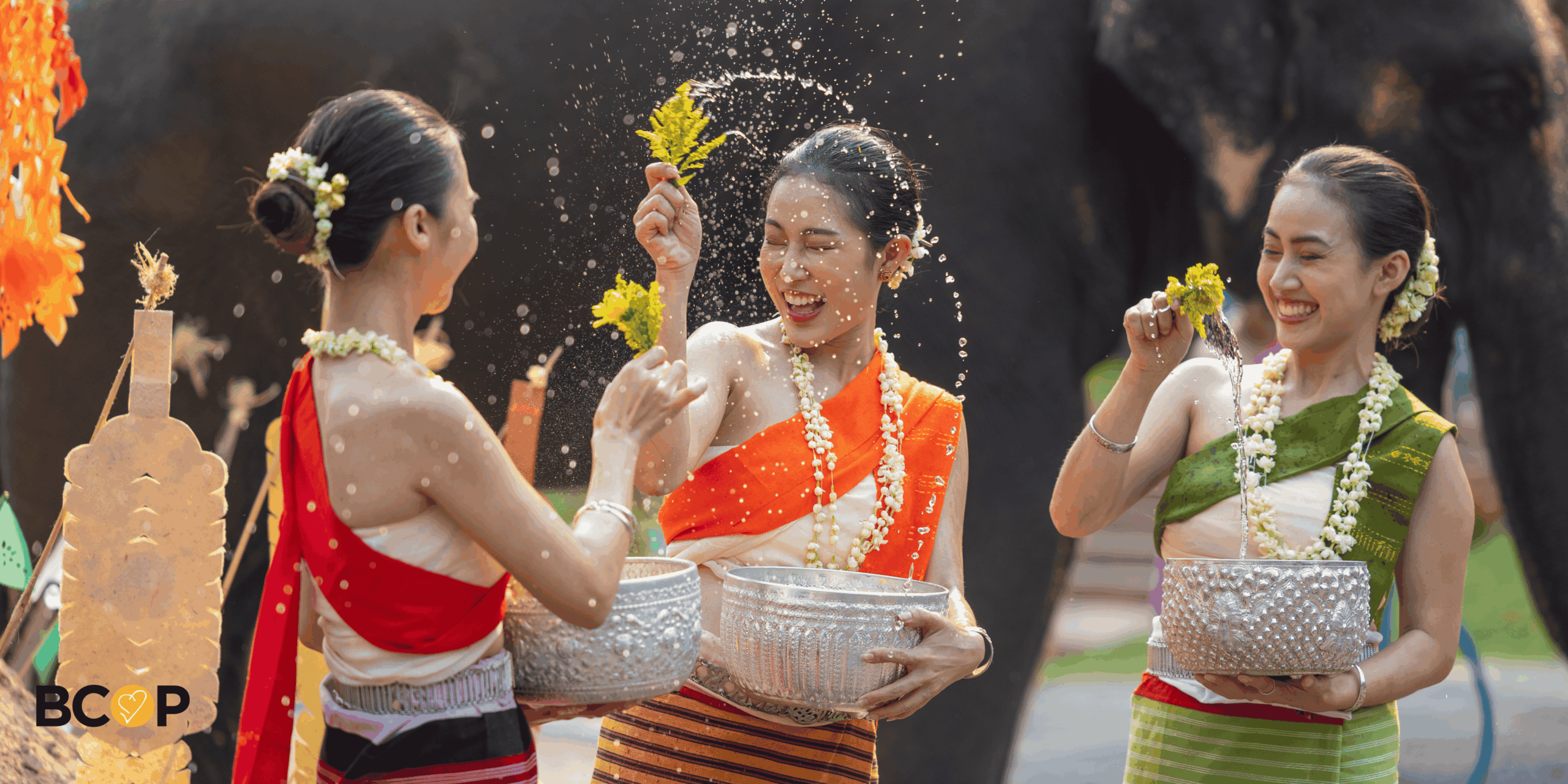 Thai new year festival of Songkran