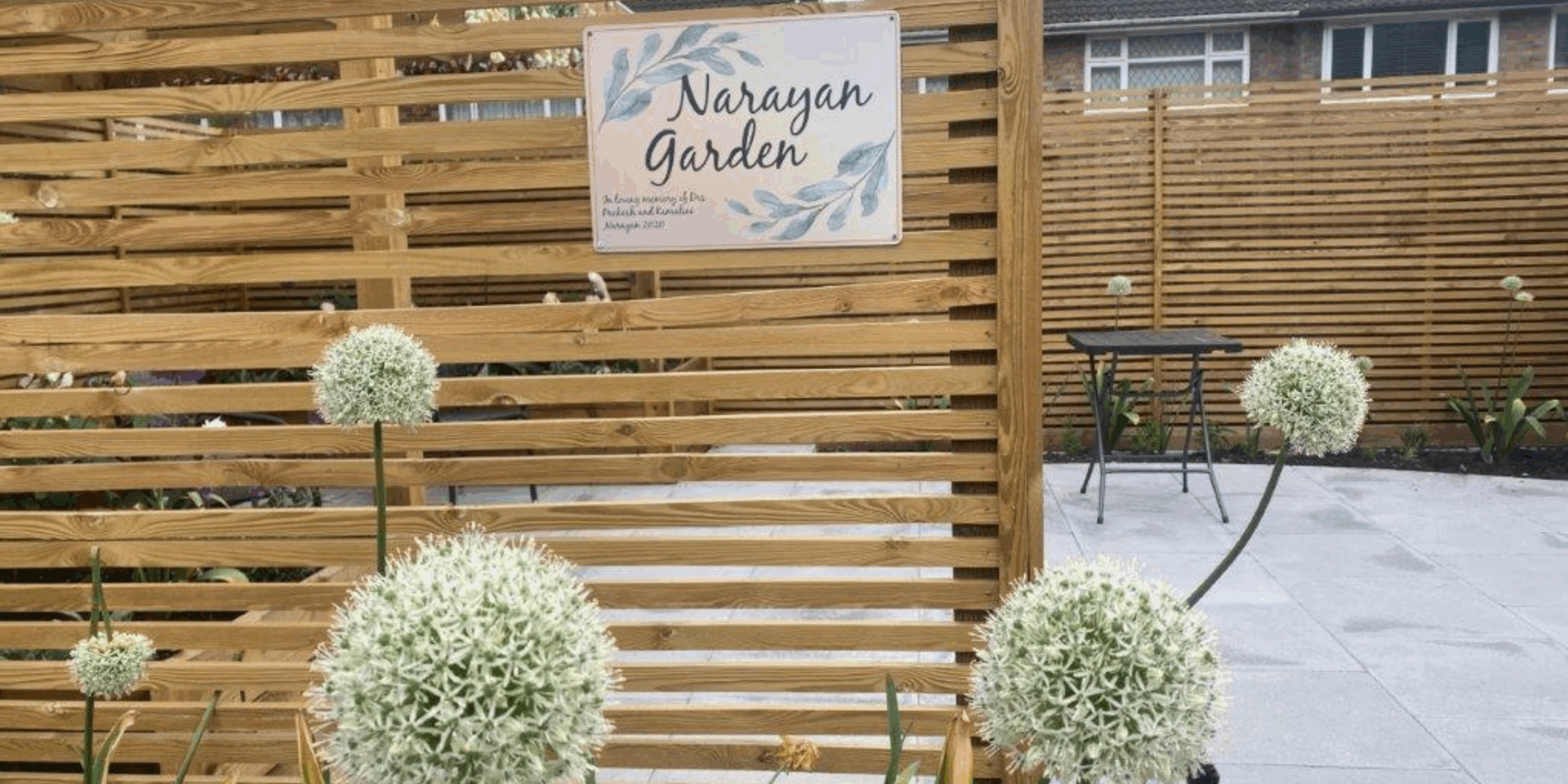 Sensory garden at Robert Harvey house