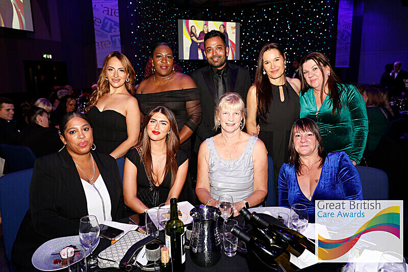 BCOP representatives from our nursing homes and support office at the Great British Care Awards (West Midlands)