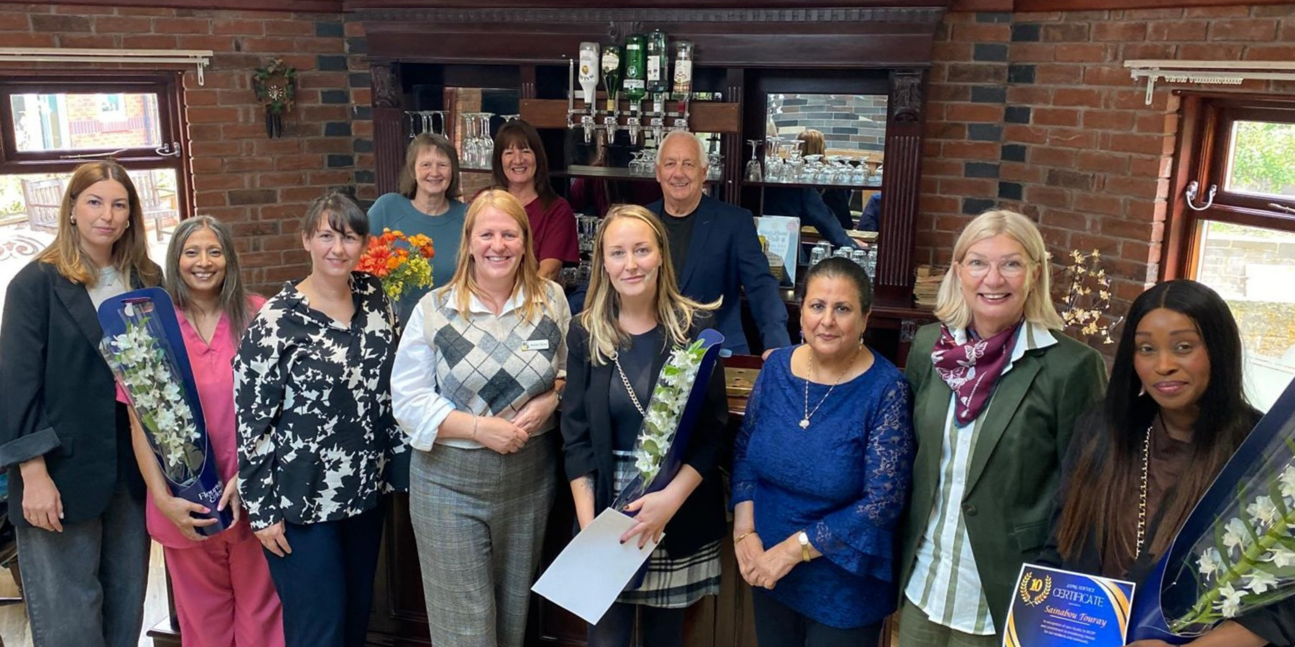 BCOP Trustees, CEO and staff at our long service award presentation