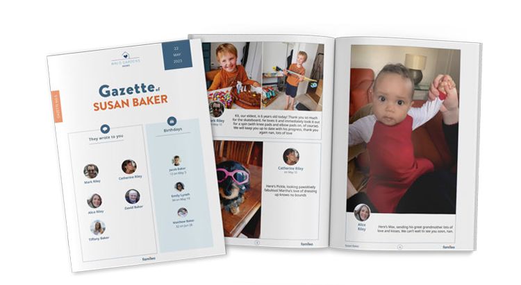 Example Famileo gazette