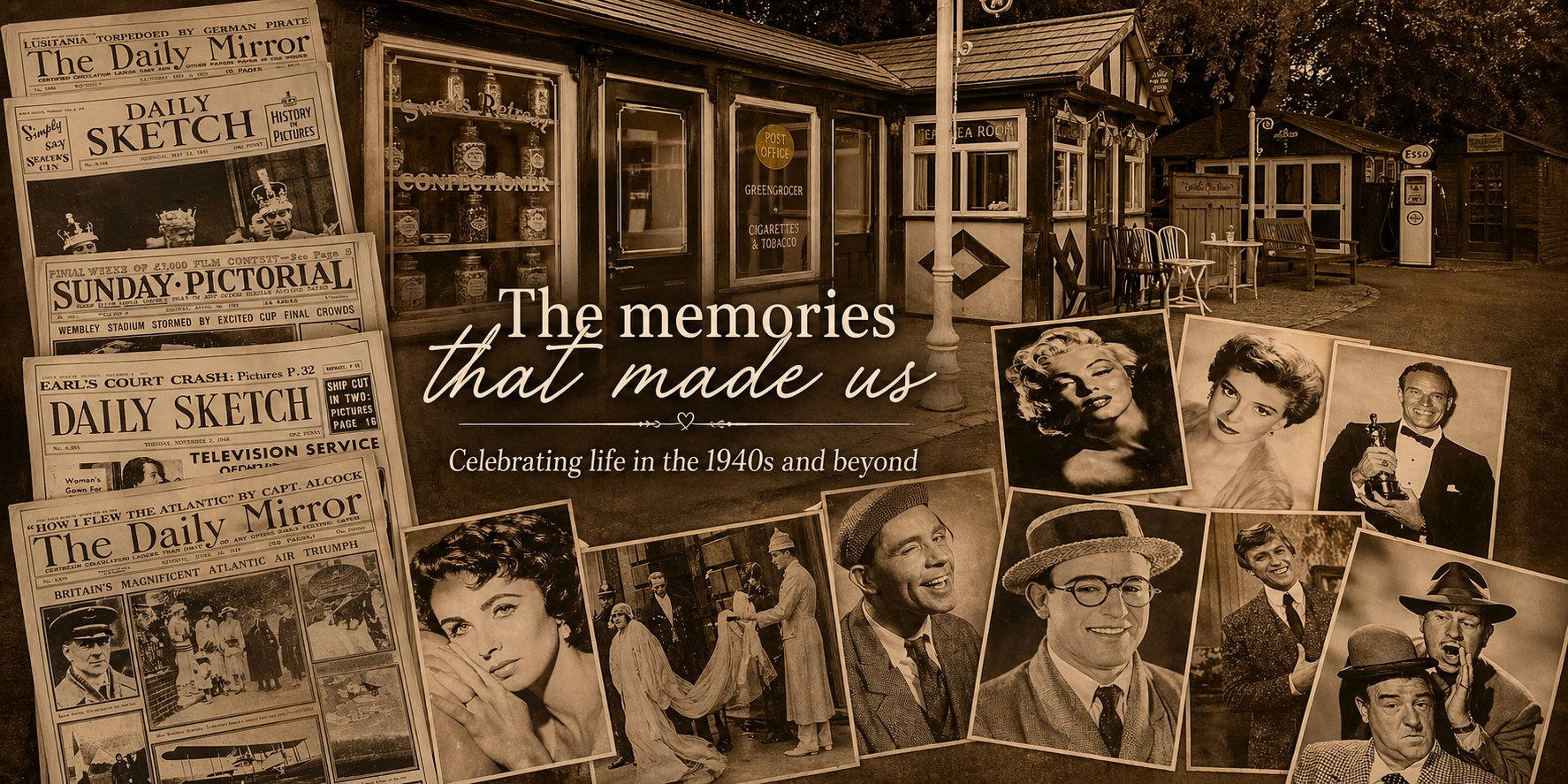 Images used in reminiscence activities and the Sensory Street at Robert Harvey House