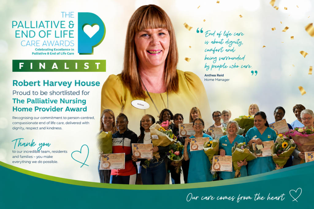 Palliative care awards 2026 finalists Robert Harvey House nursing home