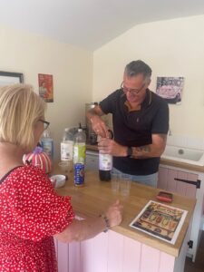 Old fashioned favourite drinks like cloudy lemonade and dandelion & burdock at the 1940's street party
