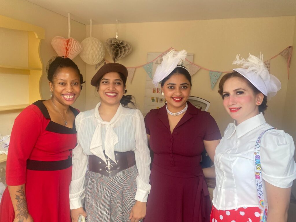 The staff at Robert Harvey House looked amazing in 1940's costumes