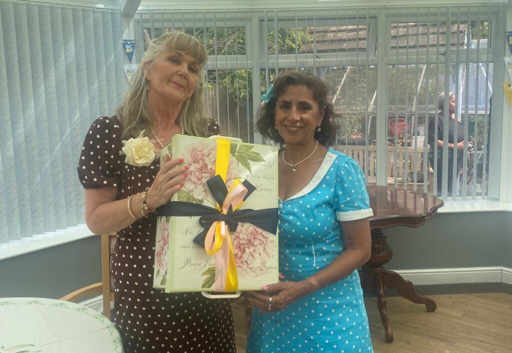 Anthea and Attiya with the BCOP time capsule