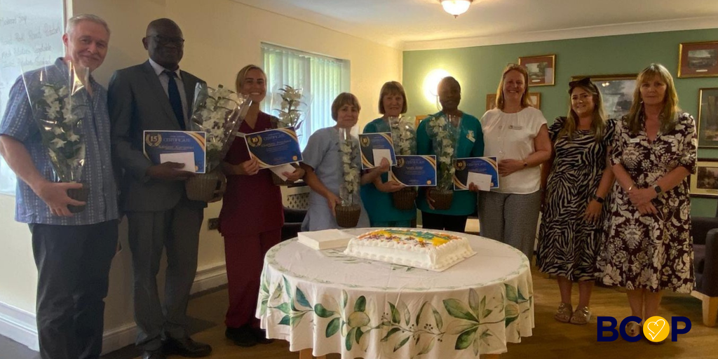 Long serving staff at Robert Harvey House in July 26